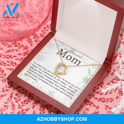 Mom - Most Selfless Woman - Forever Love Necklace