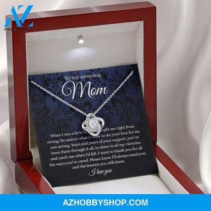 Mom Necklace, To My Beautiful Mom Necklace, Mother’s Day Gift For Mom From Son, Thank You Mom