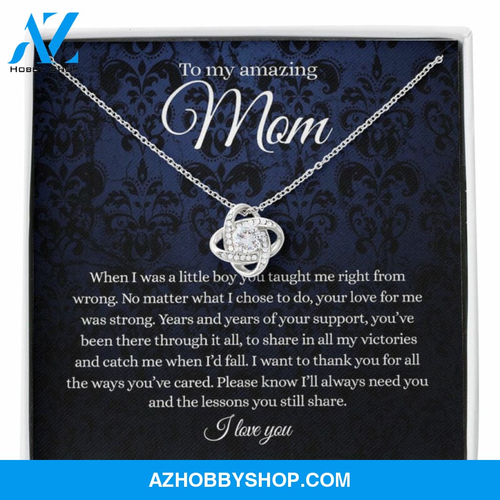 Mom Necklace, To My Beautiful Mom Necklace, Mother’s Day Gift For Mom From Son, Thank You Mom