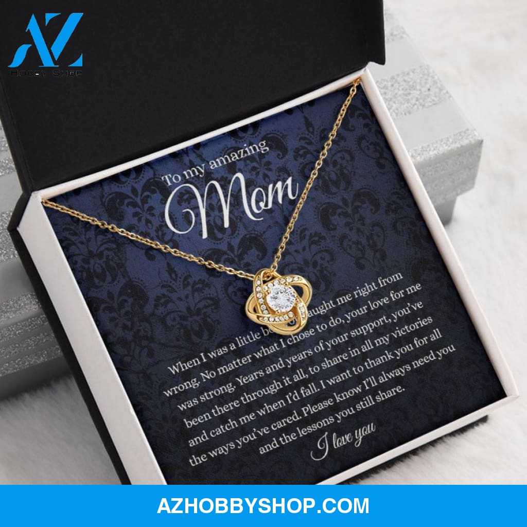 Mom Necklace, To My Beautiful Mom Necklace, Mother’s Day Gift For Mom From Son, Thank You Mom
