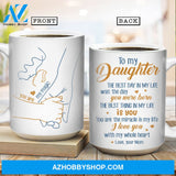 Mom to daughter, Hand in hand, Cute heart, The best thing in my life is you - Family White Mug