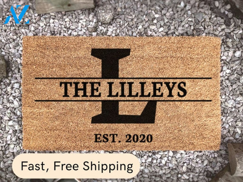 Monogram Doormat - Custom Door Mat - Personalized Home Decor Gift - Doormat Personalized - Housewarming Gift - Family