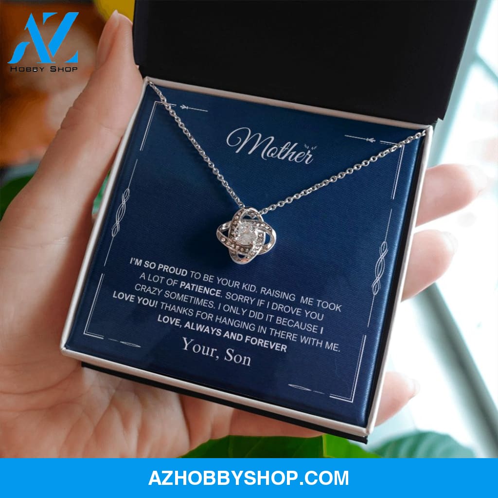 Mother - Always And Forever - Love Knot Necklace