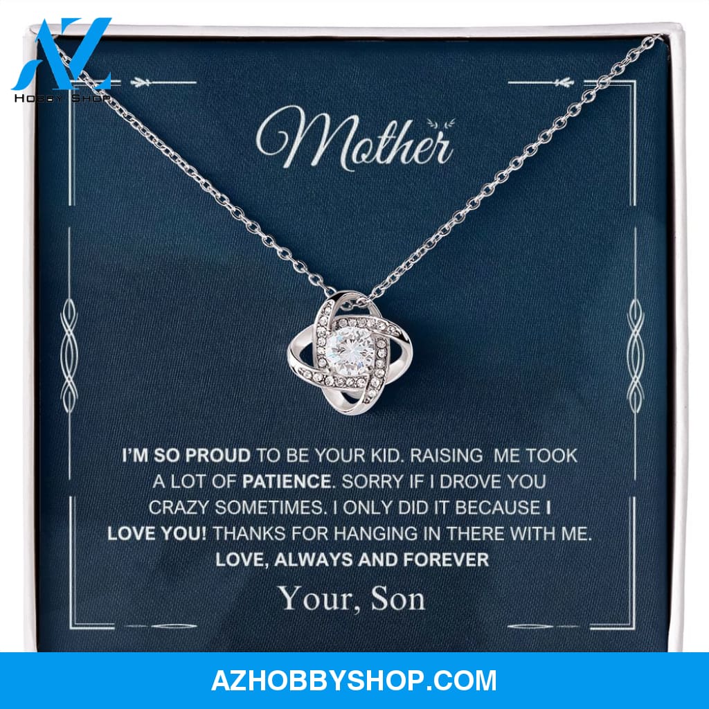 Mother - Always And Forever - Love Knot Necklace