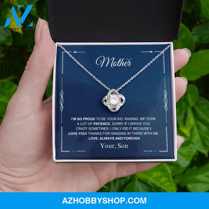 Mother - Always And Forever - Love Knot Necklace
