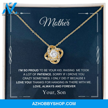 Mother - Always And Forever - Love Knot Necklace