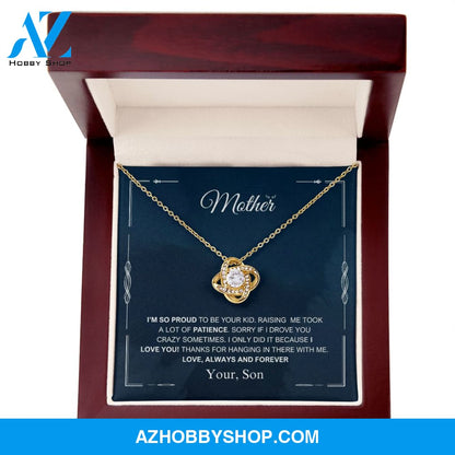 Mother - Always And Forever - Love Knot Necklace
