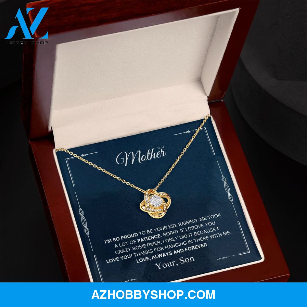 Mother - Always And Forever - Love Knot Necklace
