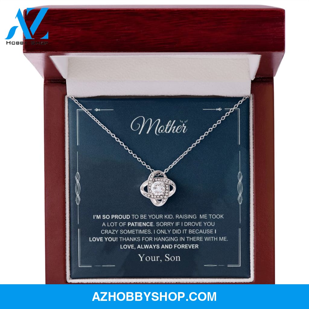 Mother - Always And Forever - Love Knot Necklace