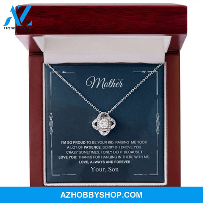 Mother - Always And Forever - Love Knot Necklace