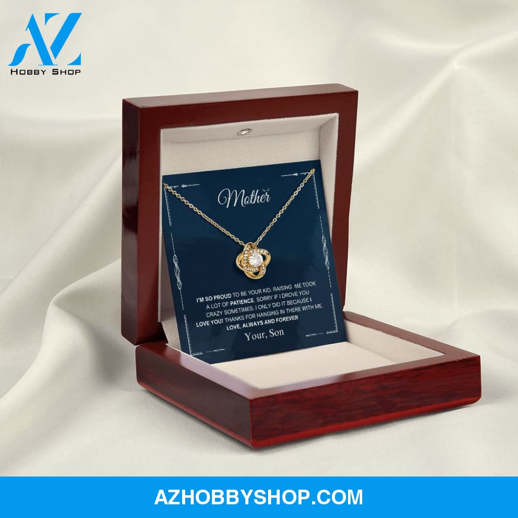 Mother - Always And Forever - Love Knot Necklace