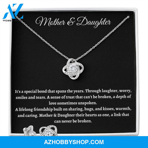 Mother and Daughter Love Knot w/Earrings