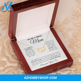 (Mother) Forever Grateful - Solid Gold with Diamonds Necklace