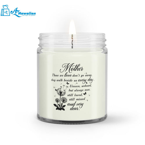 Mother Memorial Candle, Bereavement Candle Jar, Sympathy Gift for Loss of Mother, in Loving Memory of Mom 