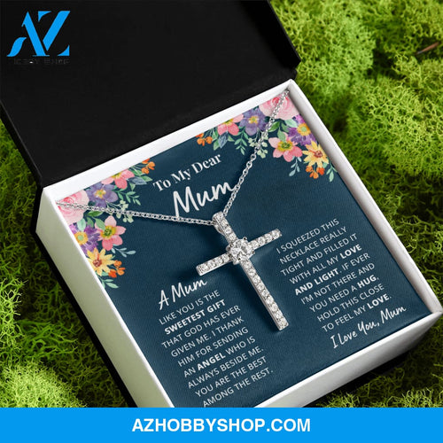 Mother - Mum - Dearest Gift - Cross Necklace