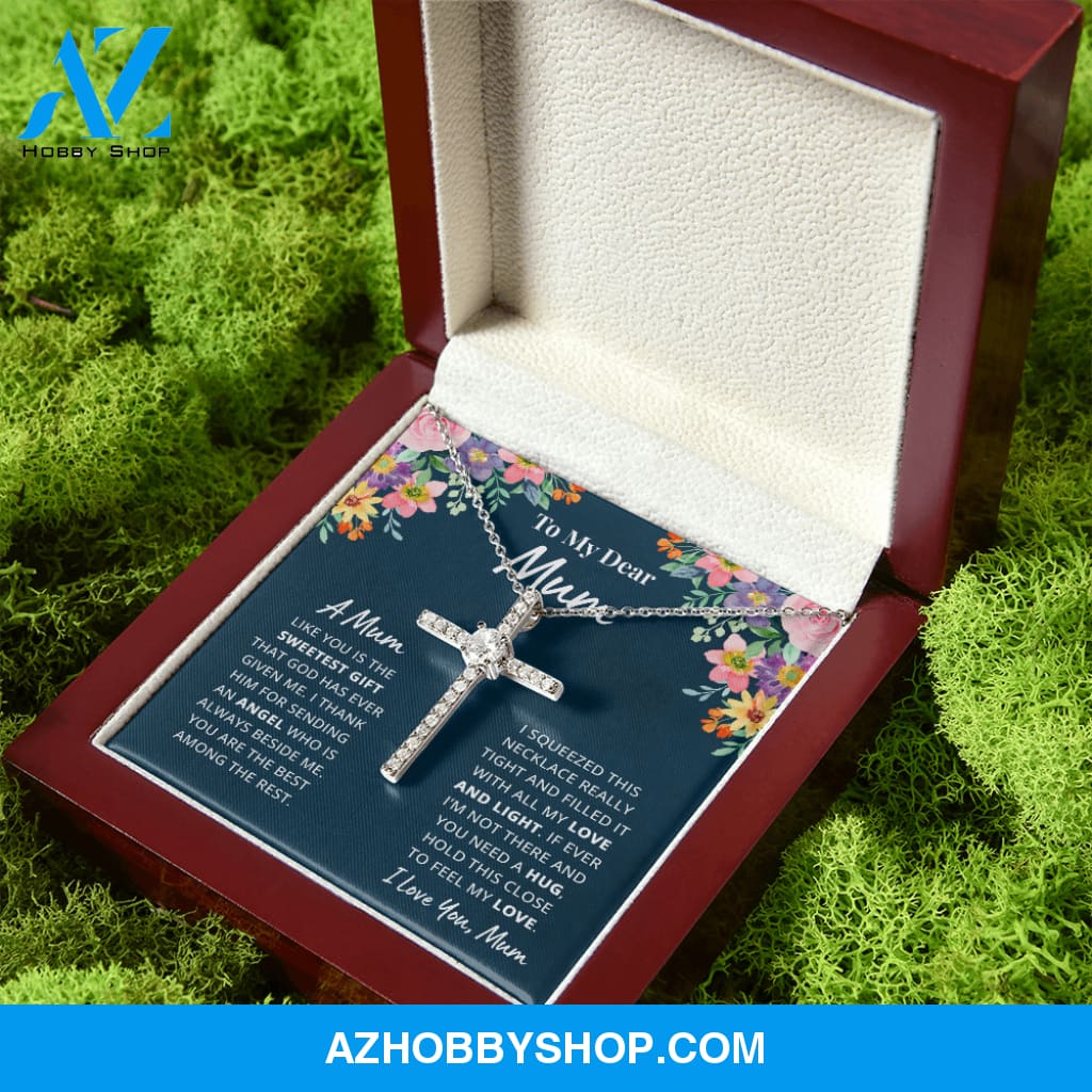 Mother - Mum - Dearest Gift - Cross Necklace
