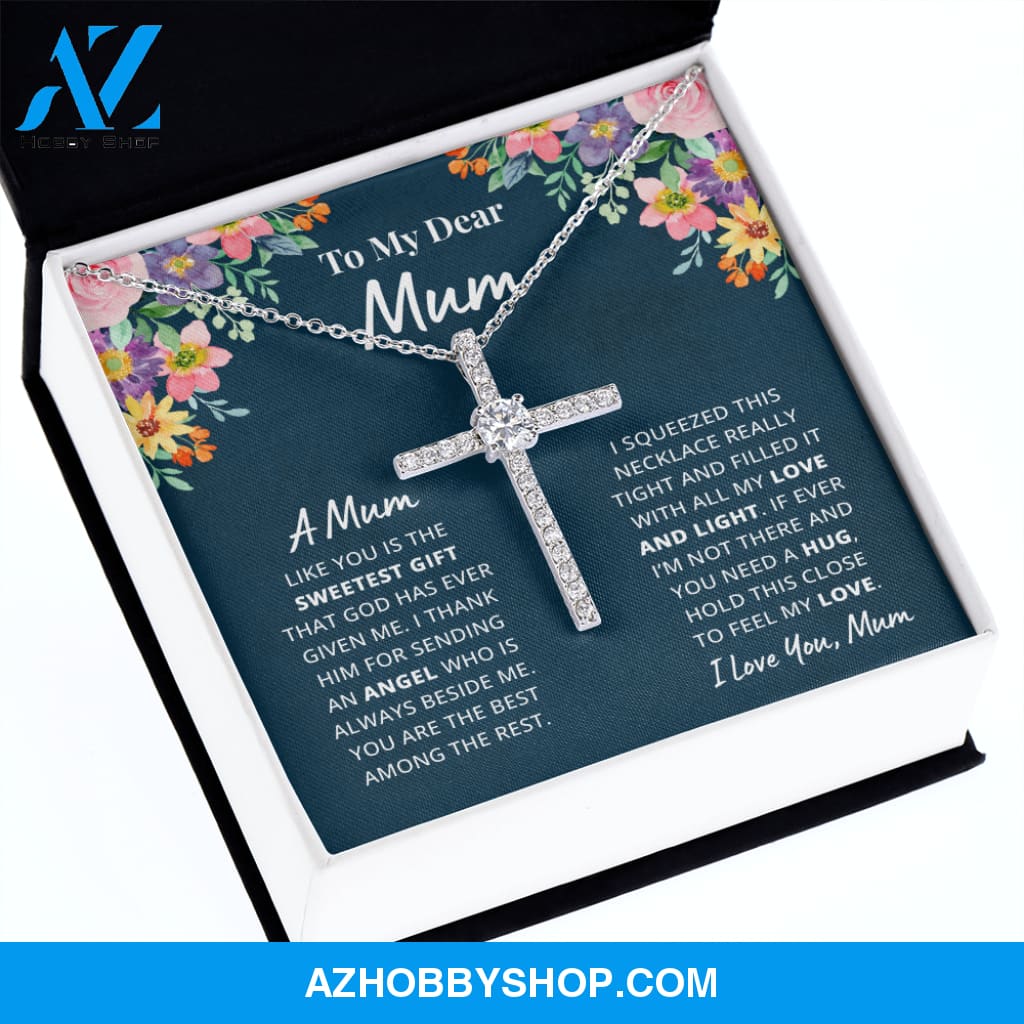 Mother - Mum - Dearest Gift - Cross Necklace