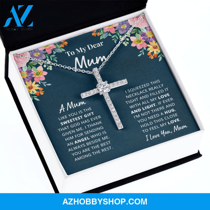 Mother - Mum - Dearest Gift - Cross Necklace