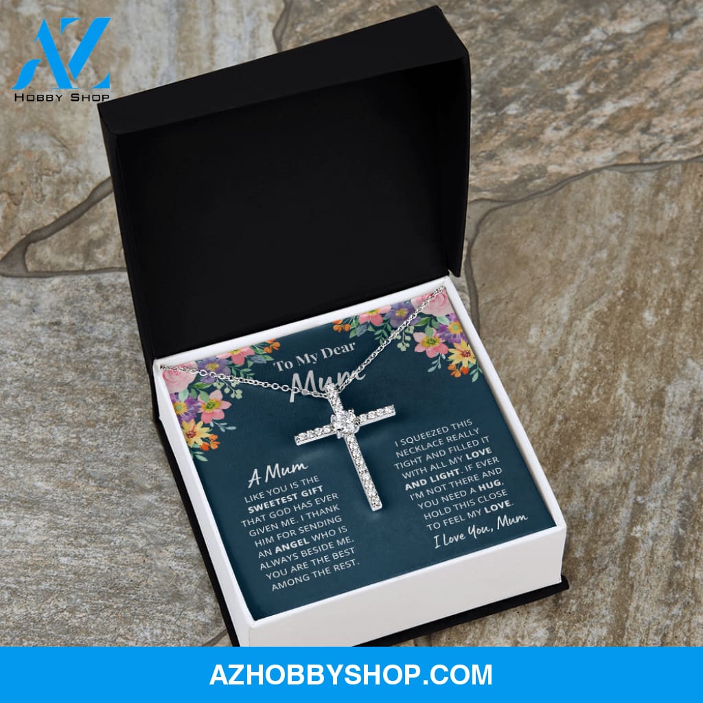 Mother - Mum - Dearest Gift - Cross Necklace