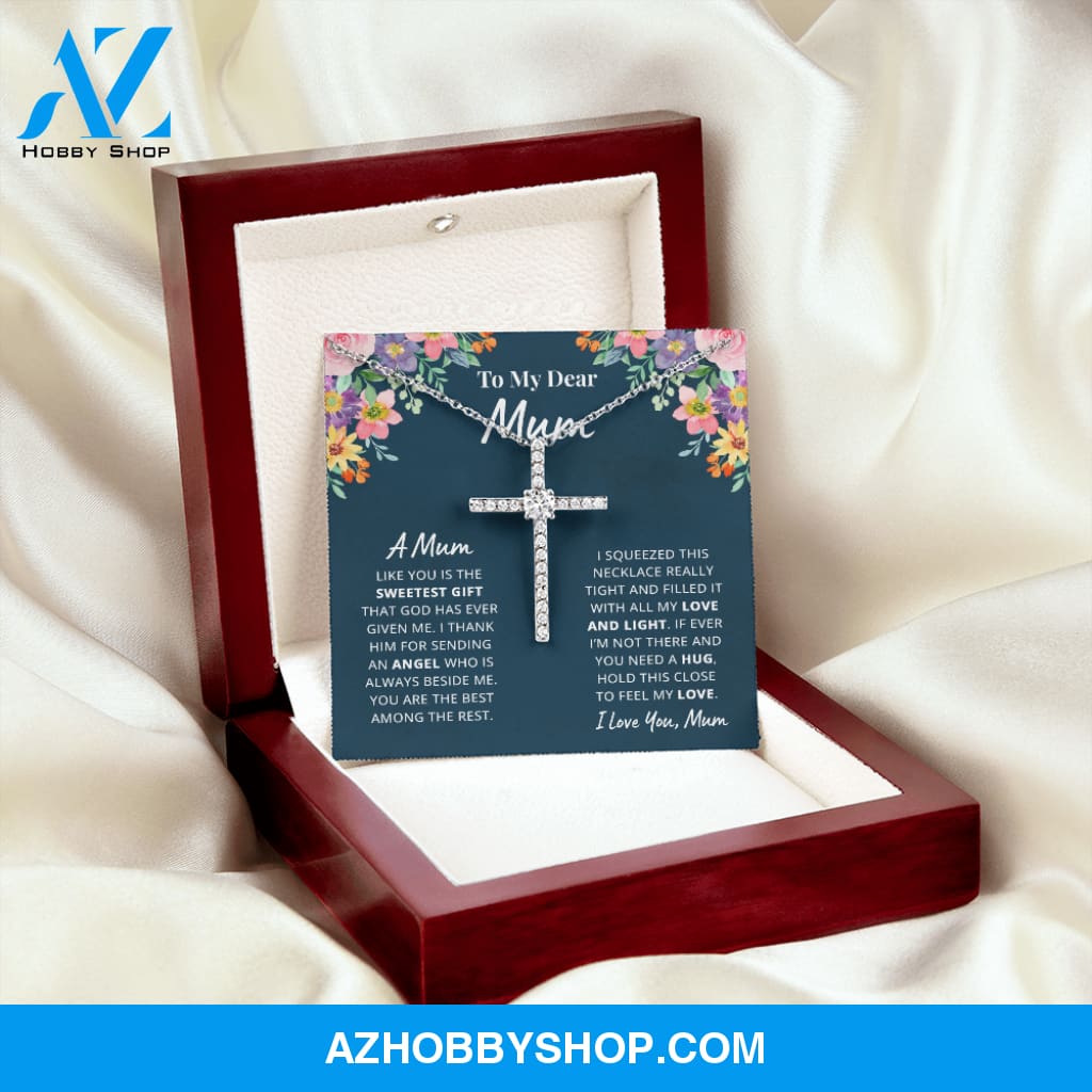Mother - Mum - Dearest Gift - Cross Necklace