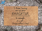 Mother's Day - Mother's Daughter Doormat - Mother's Day Doormat - Mother's Day Gift - Gift For Her - The Best Mom Lives