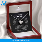 Mum - You're The World - Silver Necklace From Daughter