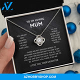 Mum - You're The World - Silver Necklace From Daughter