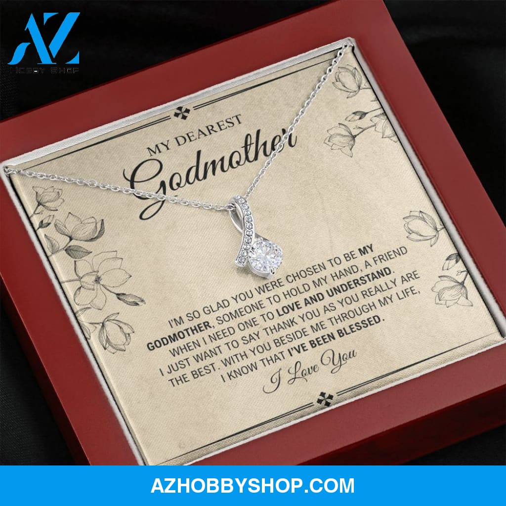 My Dearest Godmother - I've Been Blessed - Alluring Beauty Silver Necklace