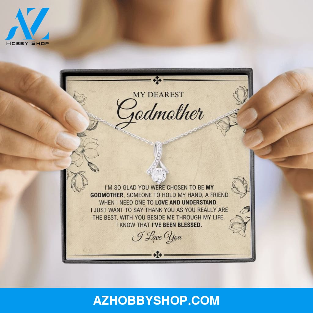 My Dearest Godmother - I've Been Blessed - Alluring Beauty Silver Necklace