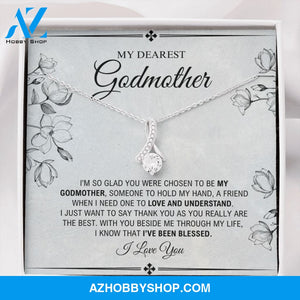 My Dearest Godmother - I've Been Blessed - Alluring Beauty Silver Necklace
