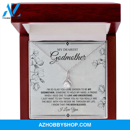 My Dearest Godmother - I've Been Blessed - Alluring Beauty Silver Necklace