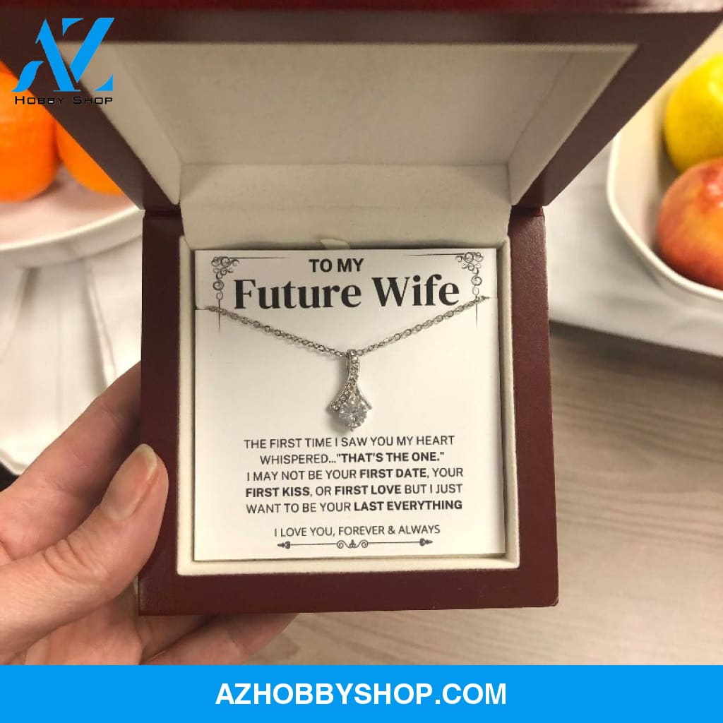 My Heart Whispered "That's the One" Future Wife Gift Silver Necklace