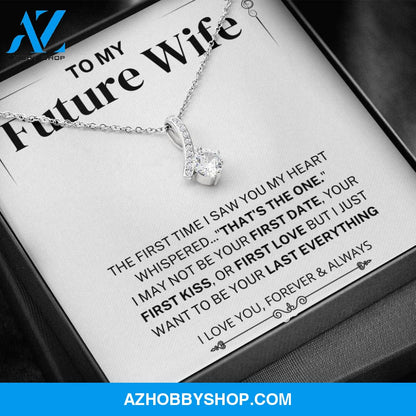 My Heart Whispered "That's the One" Future Wife Gift Silver Necklace