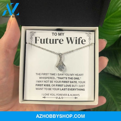 My Heart Whispered "That's the One" Future Wife Gift Silver Necklace