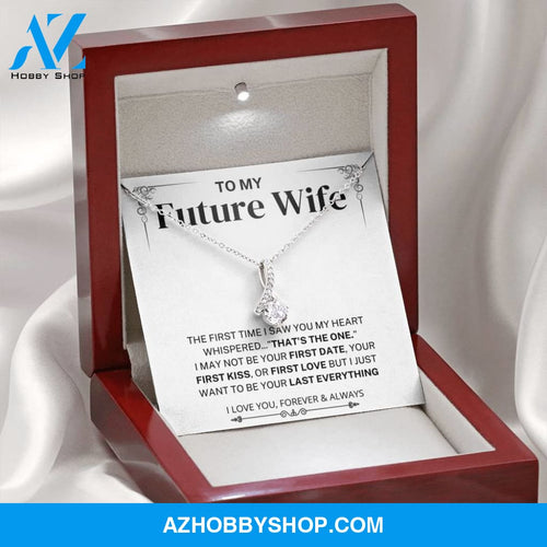 My Heart Whispered "That's the One" Future Wife Gift Silver Necklace