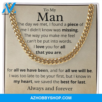 My Man, Best for Last, Cuban Link Chain