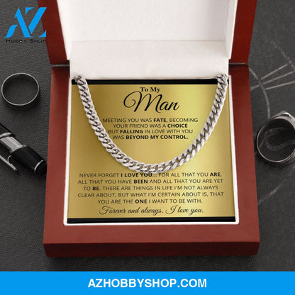 My Man - Fate - Cuban Link Chain