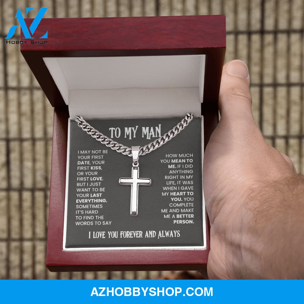 My Man - Last Everything - Cross Cuban Link Chain