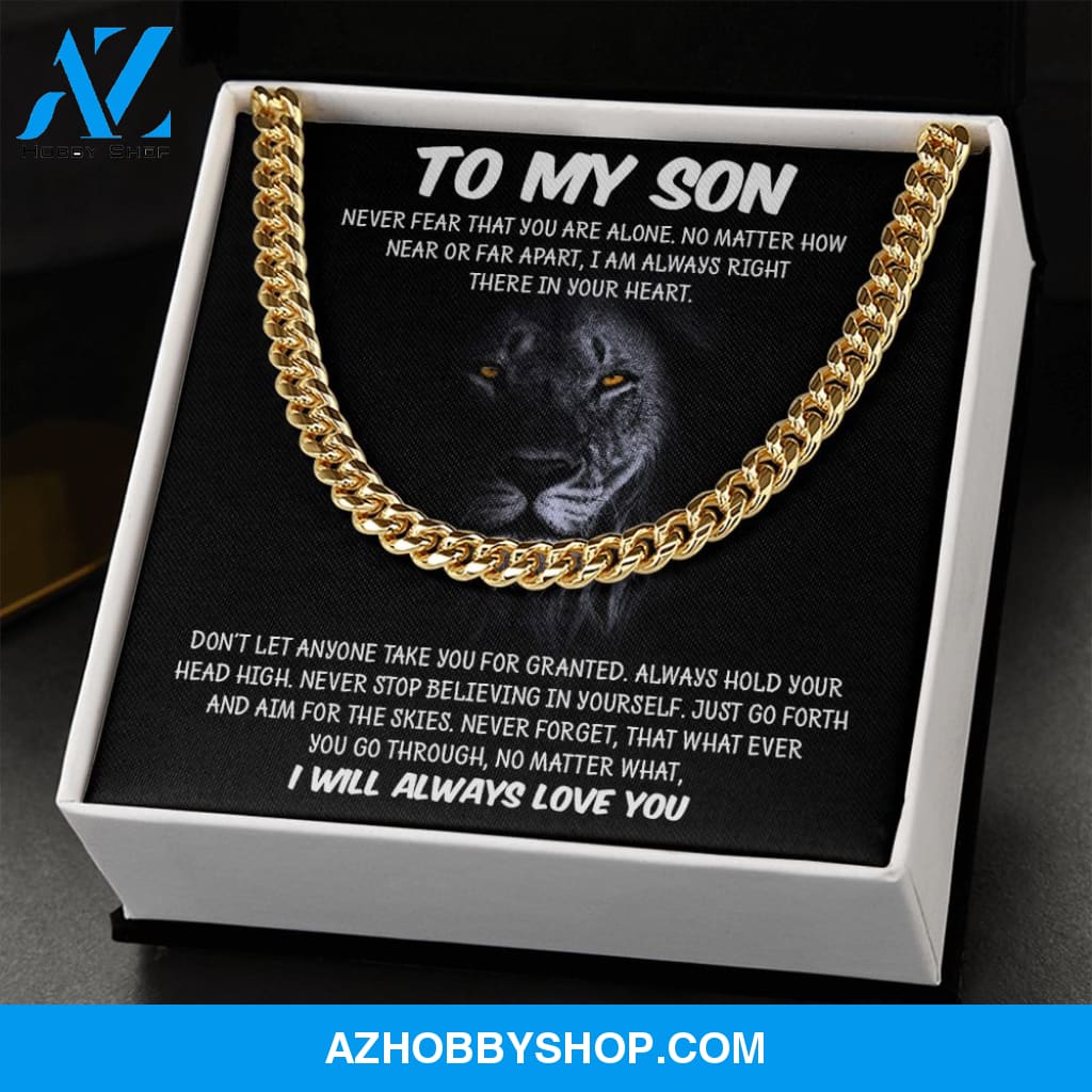 My Son | Never Fear - Cuban Link Chain