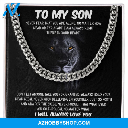 My Son | Never Fear - Cuban Link Chain