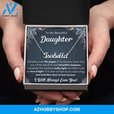 Name necklace to my beautiful daughter necklace from mom from dad mother and daughter necklaces birthday gifts for daughter adult daughter