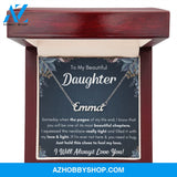 Name necklace to my beautiful daughter necklace from mom from dad mother and daughter necklaces birthday gifts for daughter adult daughter