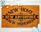 New Home New Adventures Memories Doormat Funny Gun Clip Doormat Porch Decor Housewarming Out Doormat