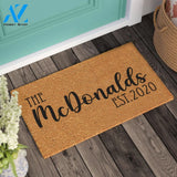 New Home Gift Personalized Gift Housewarming Gift Welcome Door Mat Wedding Gift Personalized Custom Doormat |