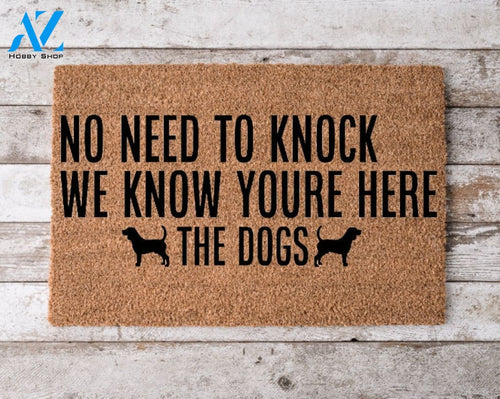 no need to knock we know your hereCustom Welcome MatPersonalized Door Mat Cheerful Gift Home Decor |