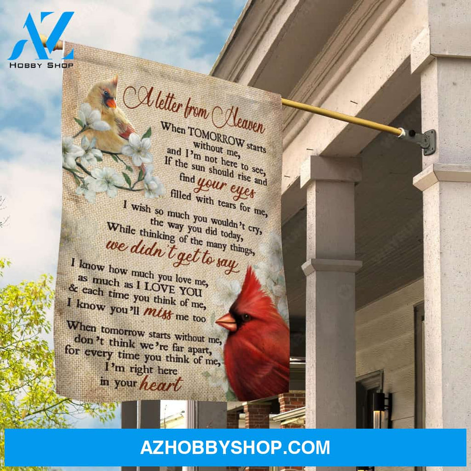 Northern cardinal, Cherry blossom, A letter from heaven, I'm right here in your heart - Heaven Flag