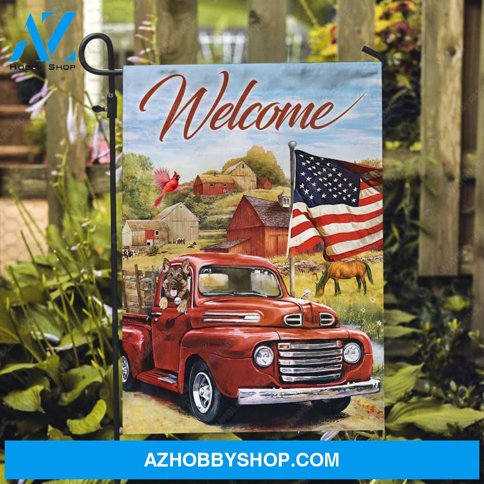 Northern cardinal, Cute dog in car, Village field, Welcome - Jesus Flag