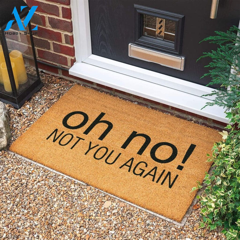 Oh No Doormat New Home Gift Personalized Gift Personalized Custom Doormat Wedding Gift Welcome Door Mat |