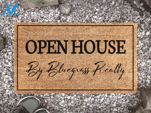 Open House - Realtor Gift - Realty - Custom Doormat - Closing Gift - Welcome Doormat - Front Door Mat - Open House