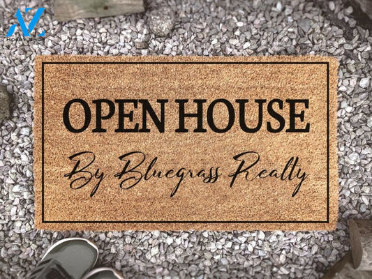 Open House - Realtor Gift - Realty - Custom Doormat - Closing Gift - Welcome Doormat - Front Door Mat - Open House